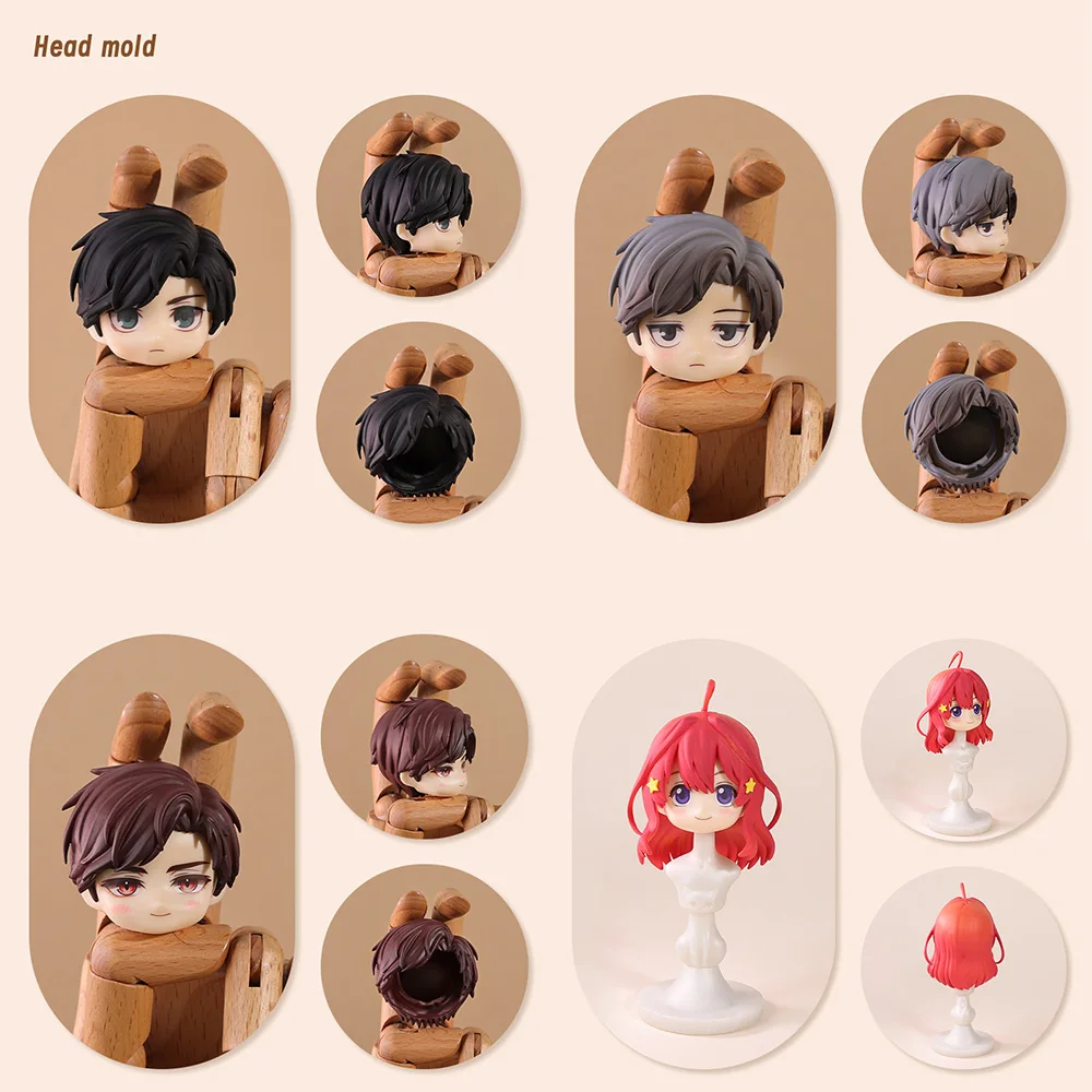 Ob11 Puppe Kunststoff Haar Ersatz Puppe Haar Kopf Form Zubehör Für Obitsu11 Gsc Körper 1/12 Bjd Kopf Shell Puppe Körper junge Mädchen