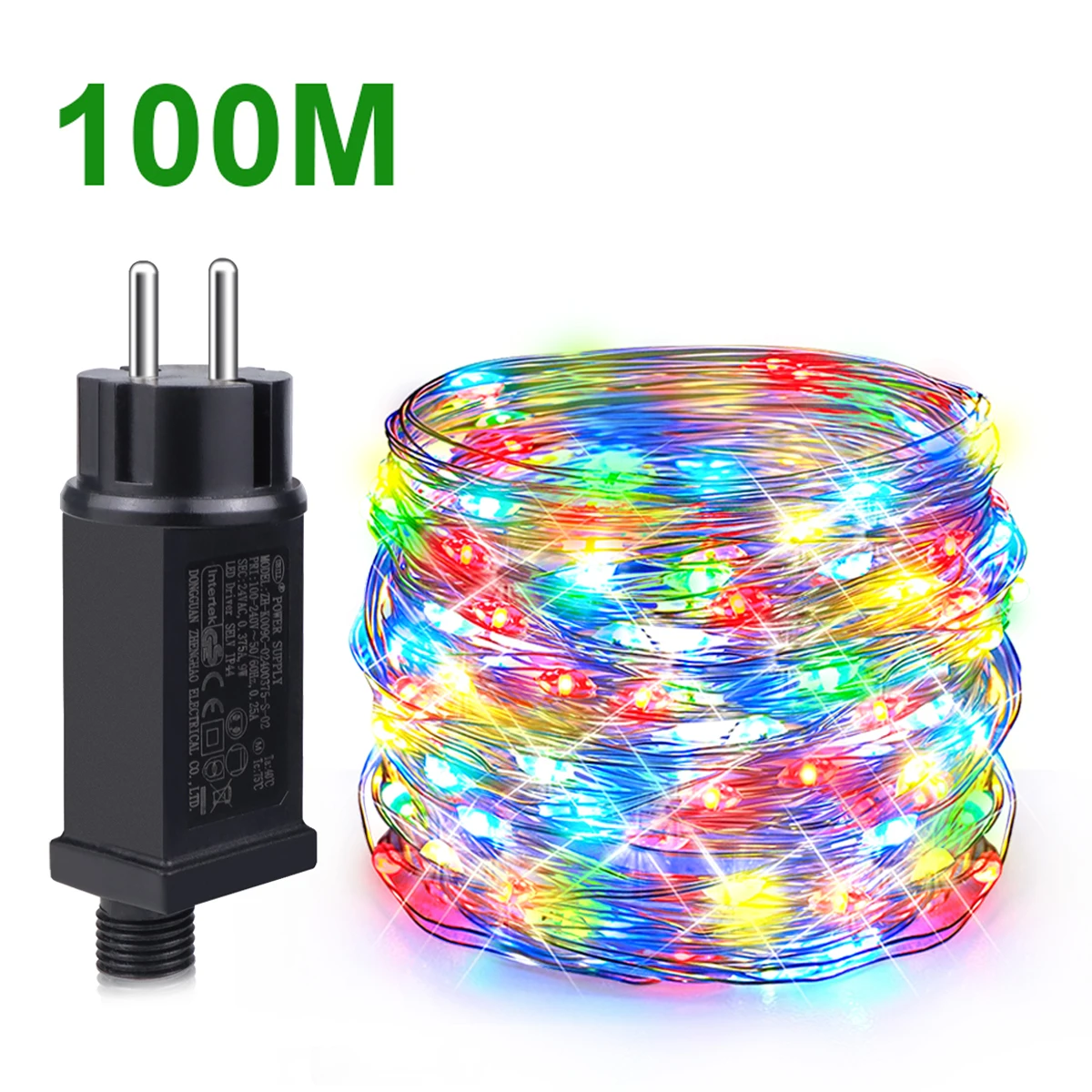 100m 50m-10m LED-Lichterkette für Außen, Wasserdicht, Garten-Dekoration, Hochzeit, Weihnachten, Feengirlande mit Kupferdraht