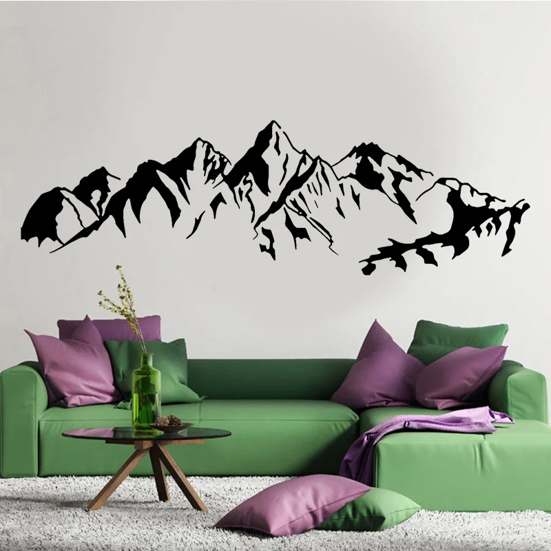 Mountain Range Karakoram Mountains Wandtattoo Landschaft Home Decor für Wohnzimmer Schlafzimmer Wandaufkleber Innentapete S440