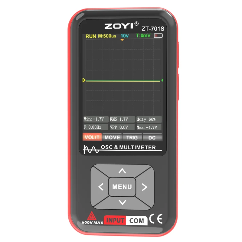 ZOYI ZT701 2-in-1-Digitaloszilloskop-Multimeter 48 Msps 5 MHz 9999count Tragbares Multimeter Multifunktions-Elektrotestwerkzeug Image