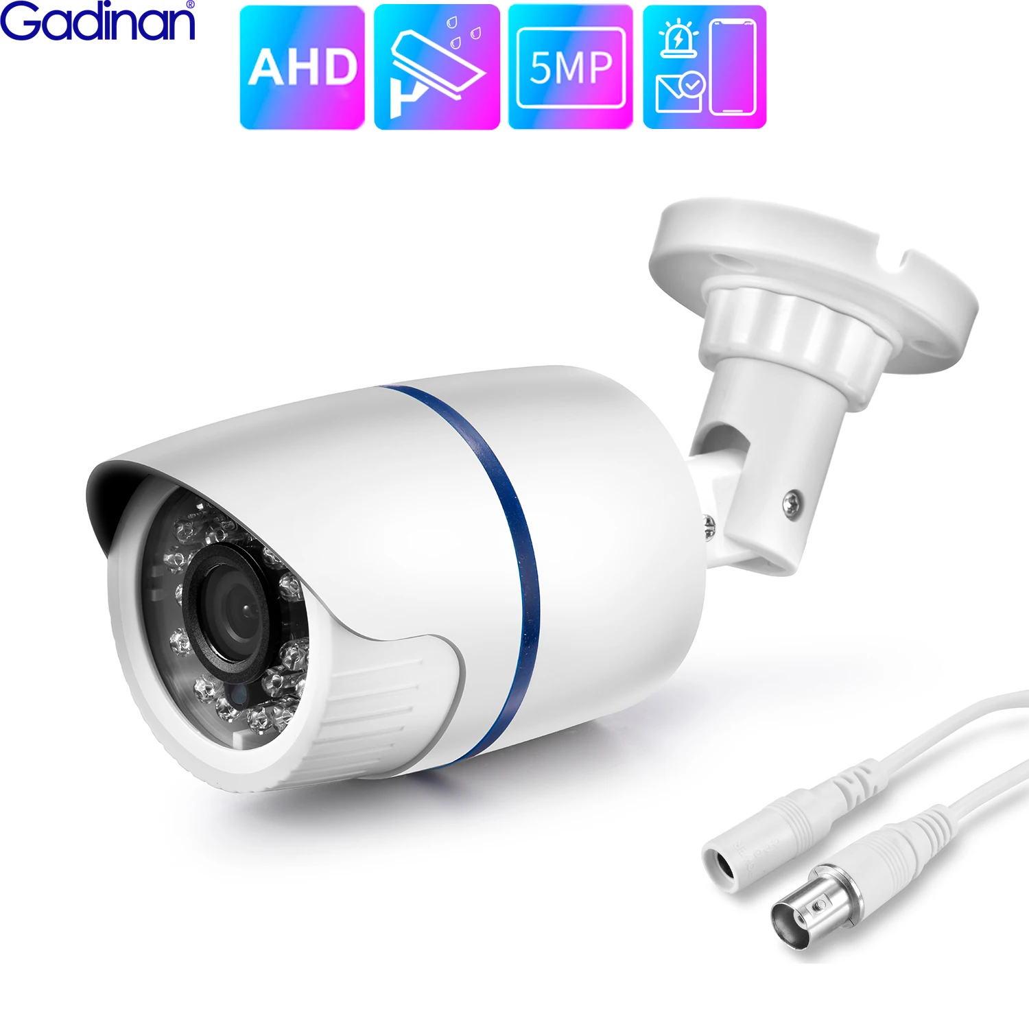 Gadinan AHD Kamera 720P 1080P 5MP Sicherheit Überwachung Analog High Definition IR Nachtsicht CCTV Outdoor Wasserdichte Hause cam Image