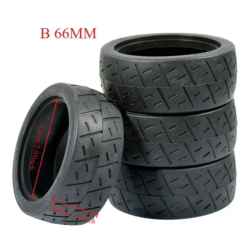 1:10 On-Road-Autoreifen 68 mm Gummireifen mit hohem Griff Hotmelt-Reifen HSP HPI HIMOTO 94123 FW06 TT02 E10 Abriebfester Rennwagen