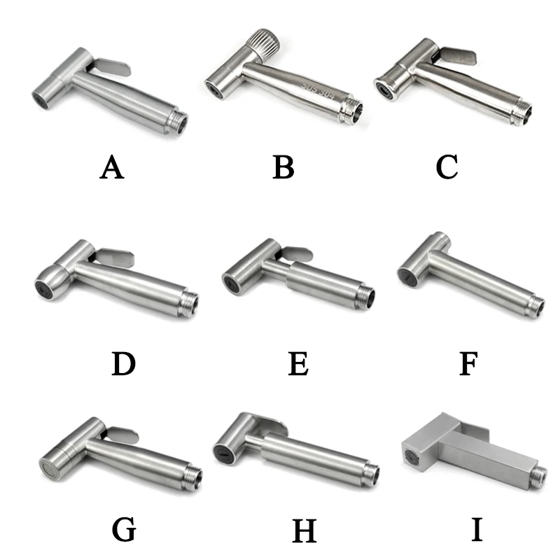 Handheld Tragbare Windel Bidet Toilette Shattaf Sprayer Set Baby Windel Tuch Sprayer Badezimmer Bidet Dusche Kopf Düse Gebürstet