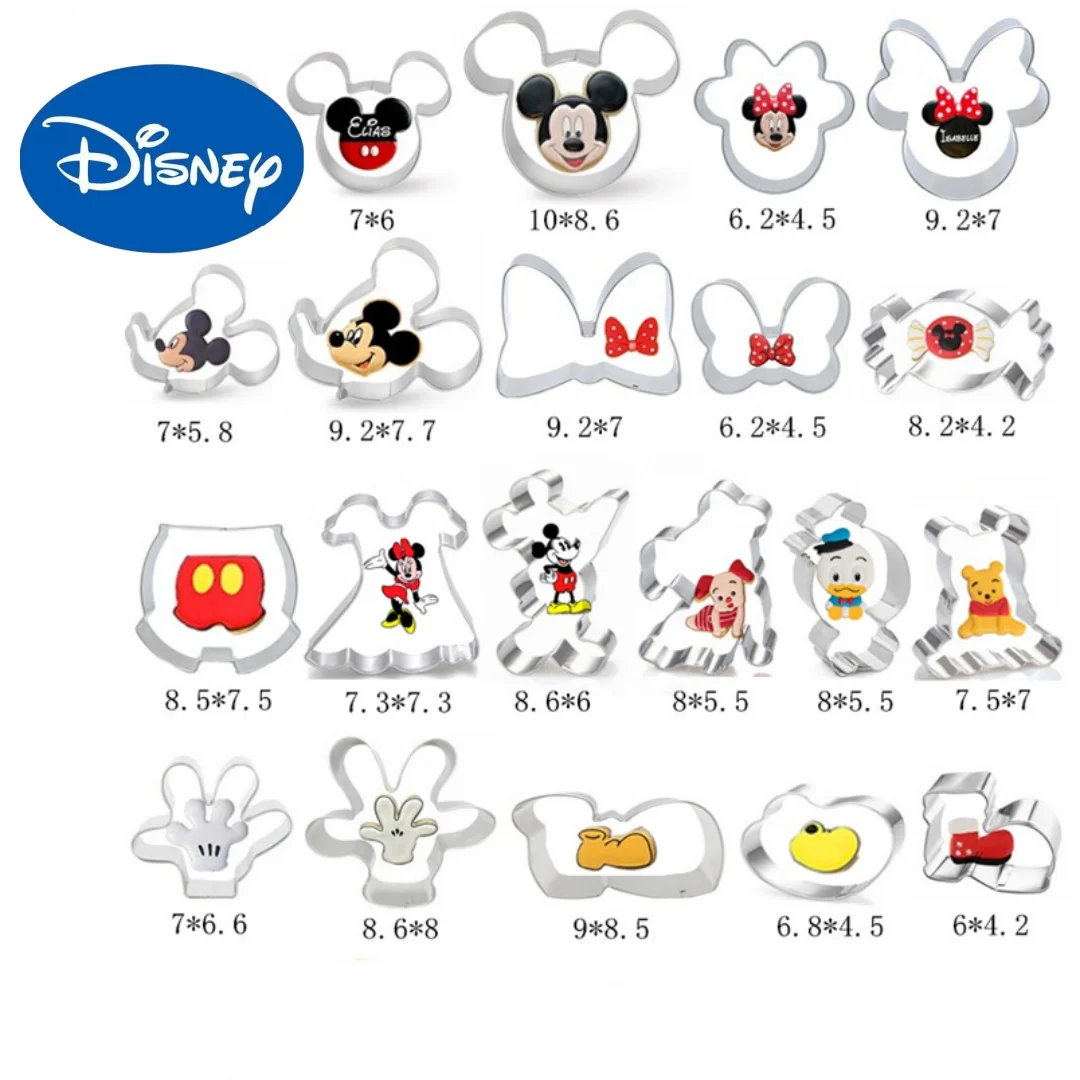 Disney Mickey Mouse Edelstahl-Keksform, Minnie-Druck, Küchen-Backutensilien, lustige Kuchenform, Backform für Mütter, unverzichtbare Gegenstände Image