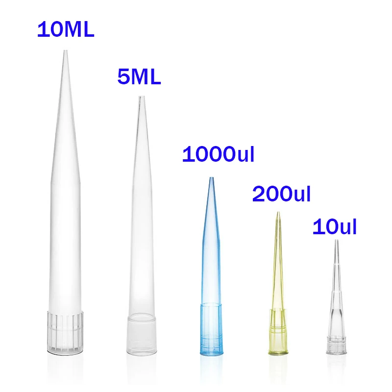 Laborpipettenspitzen 10ul 200ul 1000ul 5ML 10ML Mikropipette Einweg-Pipettenspitzen aus Kunststoff Wissenschaftliche Experimentierausrüstung Image