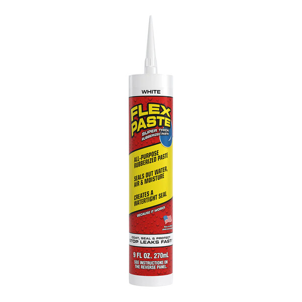 Flex Seal Flex Paste 9 oz. White Rubberized Sealant Paste PFSWHTR10 - 4/Case