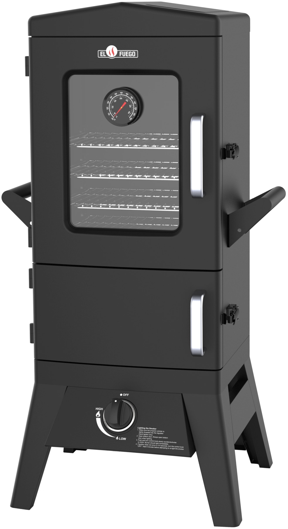 Gasgrill EL FUEGO "Portland W2", schwarz, B:59cm H:107cm T:48cm, Grills, 3,5 kW, mit Piezozündung Image