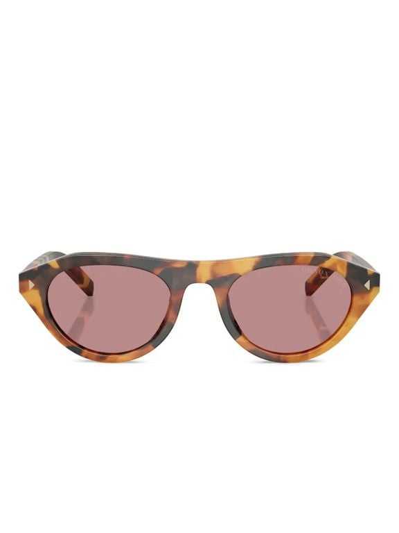 Cat-Eye Tortoiseshell Sunglasses - Pink - Prada Sunglasses