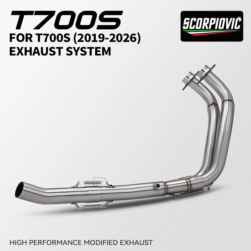 Per Tenere 700 2021 2022 2023 2024 T7 T700 XTZ 690 700 Tubo di Collegamento Collettore Scarico Moto Slip-on