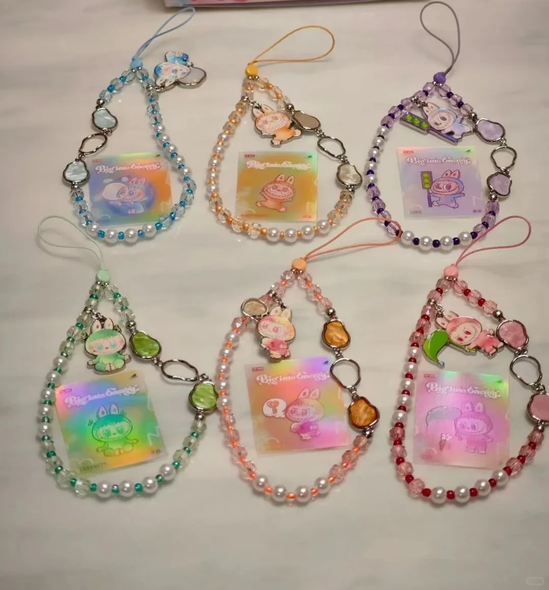 Genuino POP MART The Monsters Labubu Big Into Energy Series Catena del telefono Figura Scatola cieca Scatola misteriosa Regali di Natale di compleanno