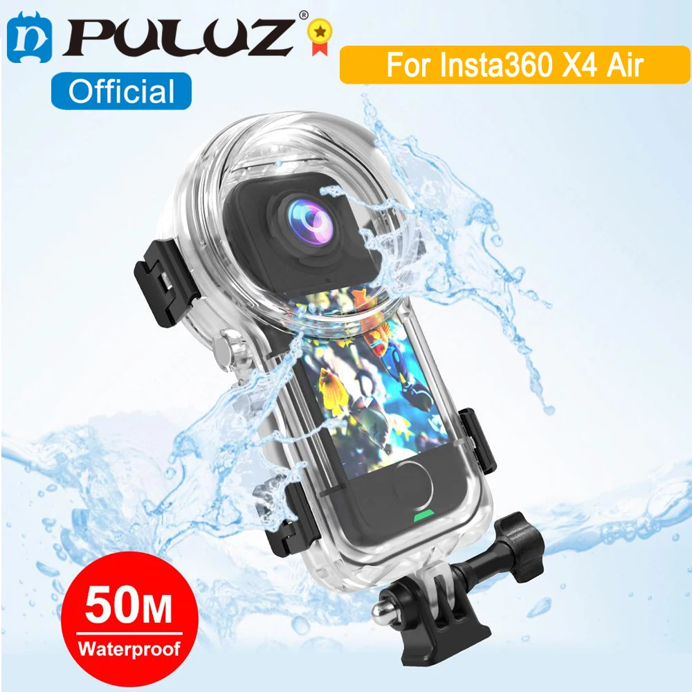 PULUZ 50m wasserdicht versiegeltes Tauchgehäuse für Insta360 X4 Air, 2025 Panoramakamera, vollständig unsichtbares Tauchgehäuse-Zubehör Image