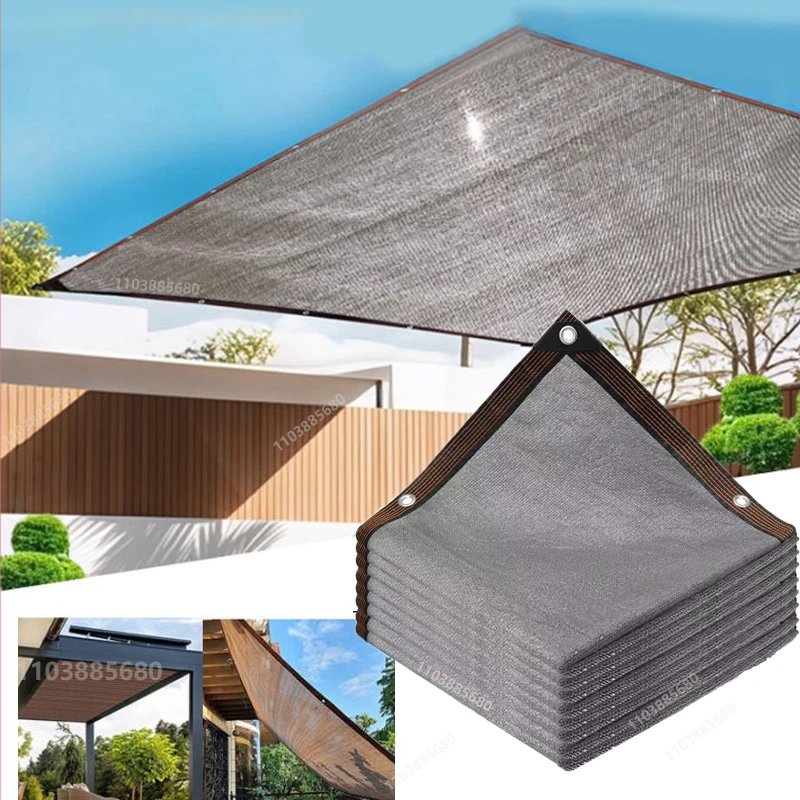 Garten im Freien, Innenhof, Schwimmbad, Parkplatz, Balkon, Sonnenschutznetz, UV-beständiger Sonnenschutz, Pflanzenabdeckungsnetz Image