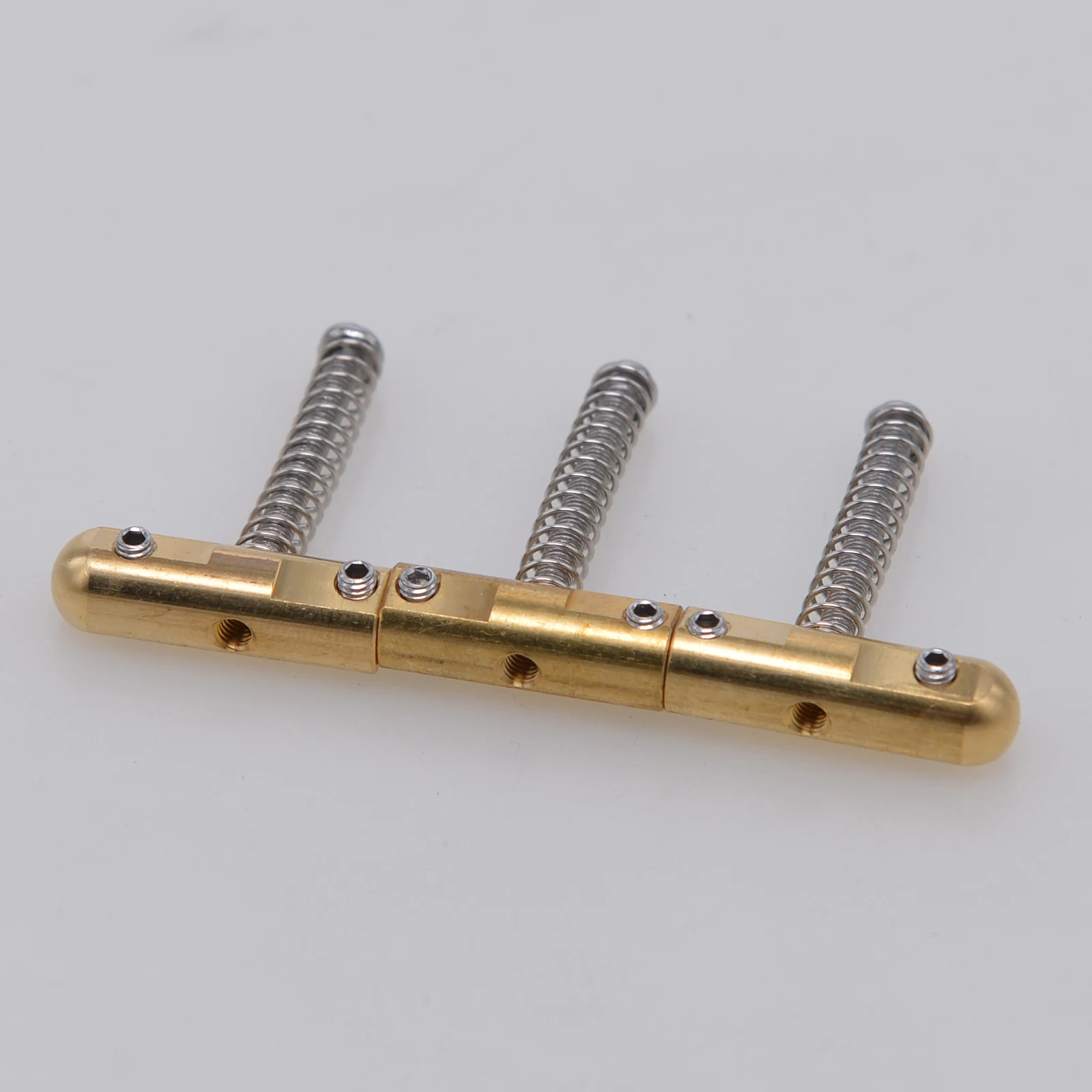 Ein Set kompensierte Messing-Kugelsättel, passend für Tele-E-Gitarre, Vintage-Tel-Brücke Image