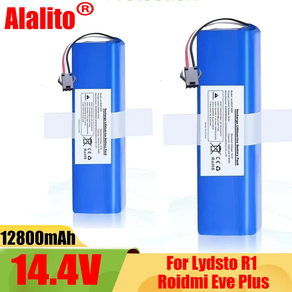 Original 12800 mAh Li-Ionen-Akku für Lydsto R1, Roidmi Eve Plus, Proscenic M7 MAX, M7 Pro, M8 Pro, U6, Lenovo LR1 Staubsauger Image