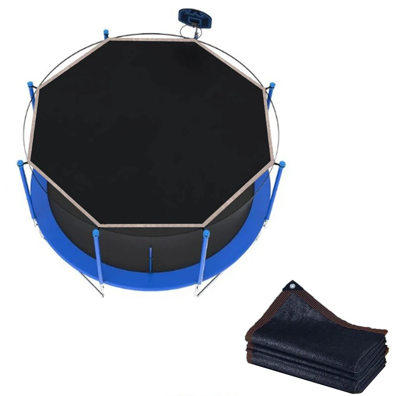 6/8/10/12/14ft Trampolin-Schatten-Abdeckung, Trampolin-Abdeckung, Sonnenschutz, UV-Schutz für Outdoor-Trampoline-Zubehör Image
