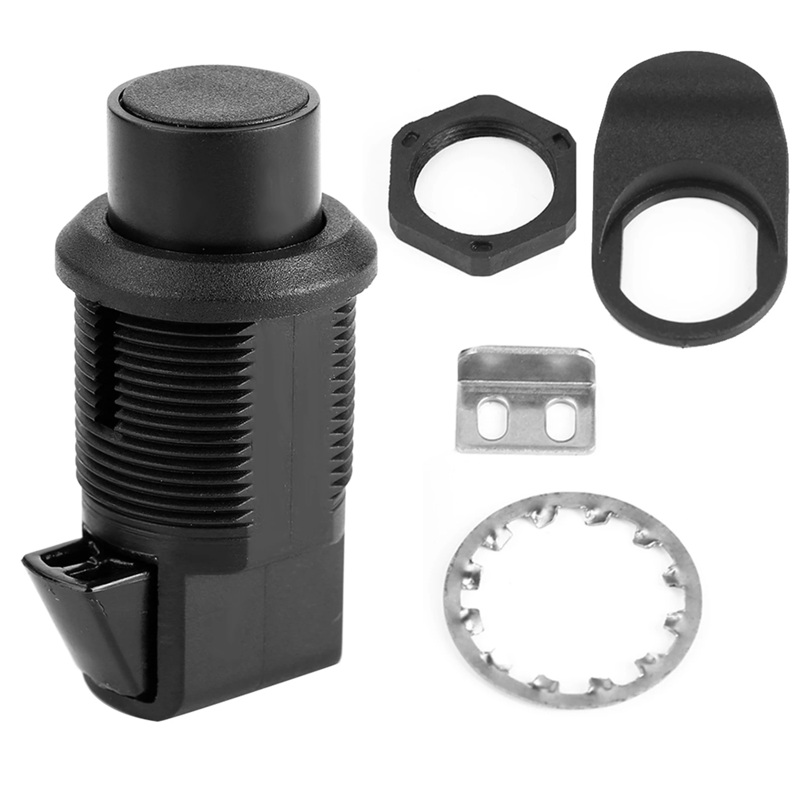 Southco 93-304 Druckknopf-Verriegelung, Ersatz mit Edelstahlring und Halterung für Bootstür, Handschuhfach, Schalterknopf Image