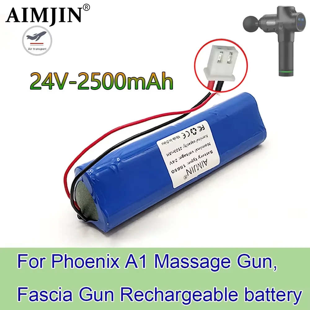 100 % neuer 24 V 2500 mAh für Phoenix A1 Massagepistole, Faszienpistole Li-Ionen-Akku Image