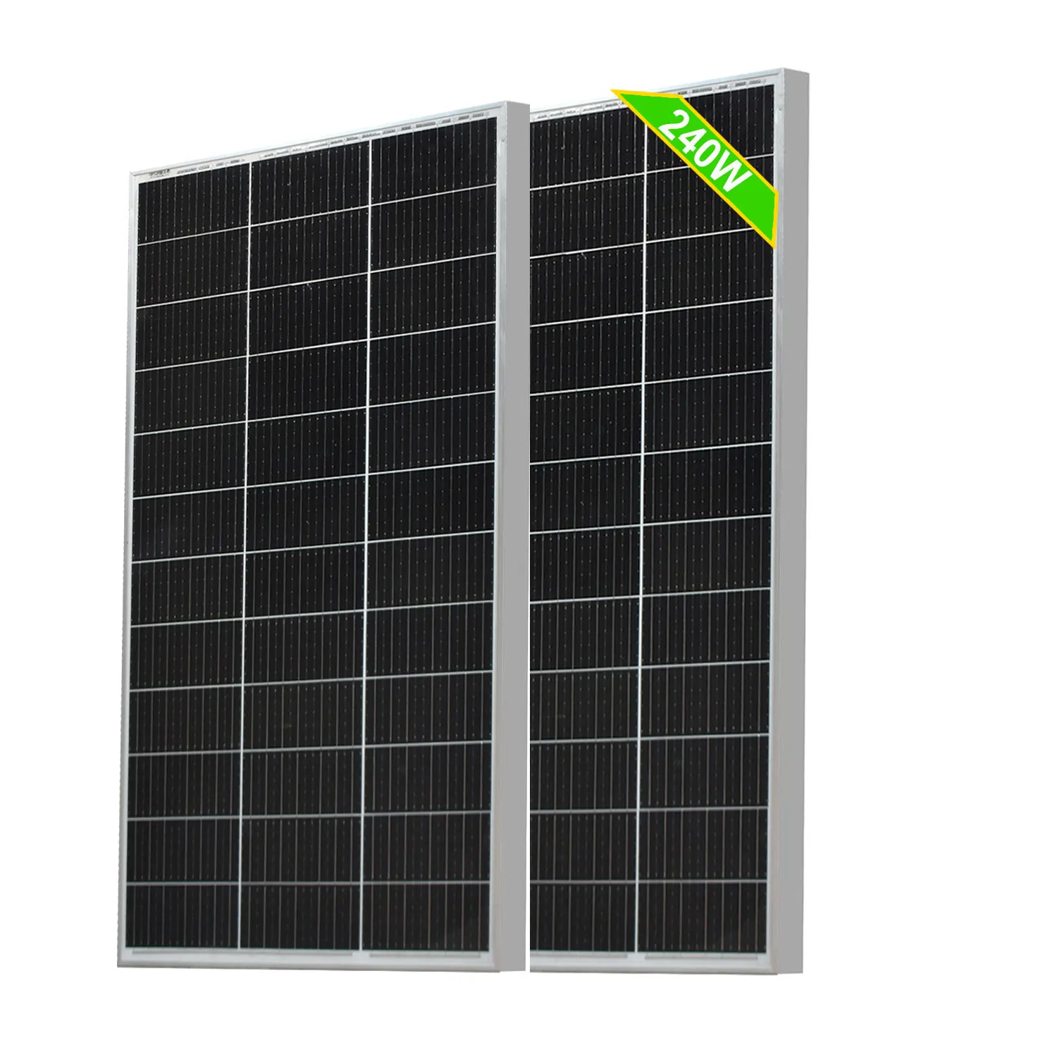 120W Ultra-Effizientes Solarpanel, Wasserdicht, Hochbelastbares Gehärtetes Glas, Wetterfestes Solarkraftwerk für Netzunabhängigen Einsatz Image