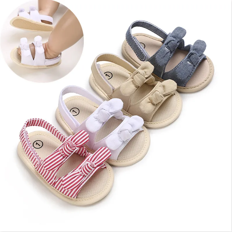 VALEN SINA 0-18M Neugeborene Baby Mädchen Sommer Schuhe Sandalen Erste Wanderer Neugeborenen Schuhe Casual Weiche Sohle Sandalen kleinkind Schuhe Image