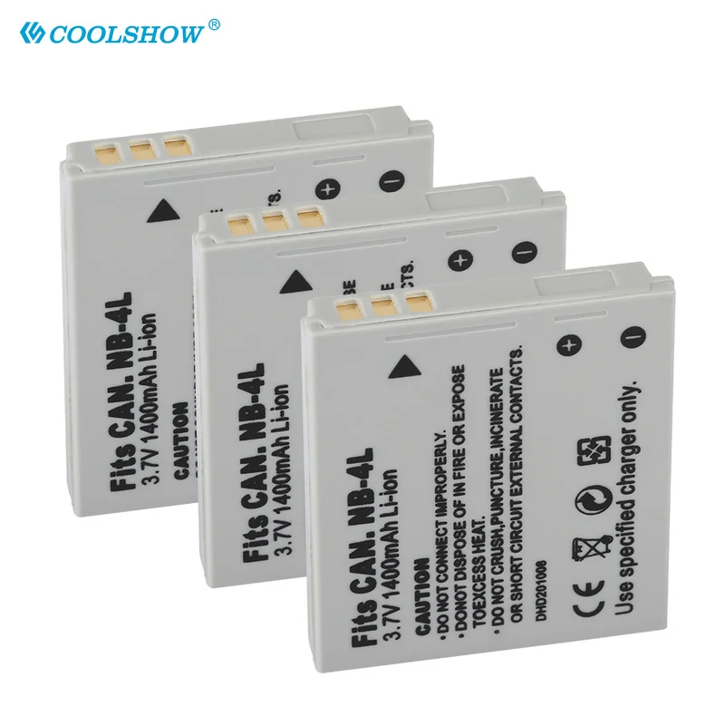 Batterie NB-4L nb4l nb 4l für canon ixus 30 40 50 55 60 65 80 1400 power shot sd1000 sd780 sd960 mah kamera batterien Image