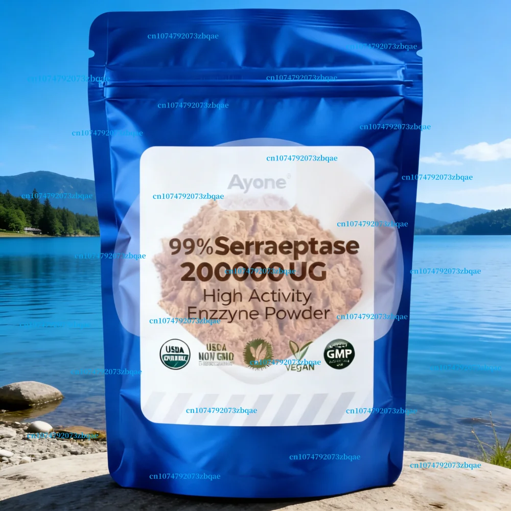 Hochwirksames Serrapeptase 200000U/G 100% Enzym – Individuelle Verpackung für Seifenherstellung, Bastelarbeiten & Gewürze Image