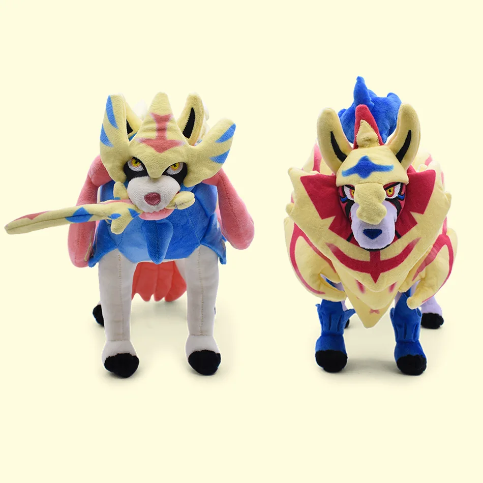 30 cm VIII Pokemon Schwert & Schild Plüschtiere Zacian Zamazenta Dauntless Schild Intrepid Schwert Gefüllte Puppe Cooles Weihnachtsgeschenk für Kinder Image