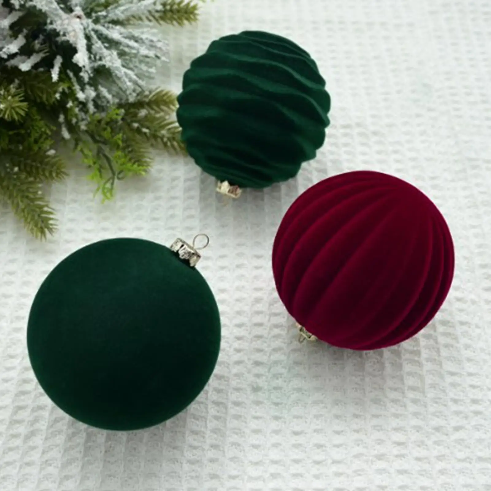12 stücke 8 cm Weinrot Weihnachten Ball Ornamente Weihnachten Baum Anhänger 2025 Weihnachten Party Dekoration 2026 Neue Jahr wohnkultur Image