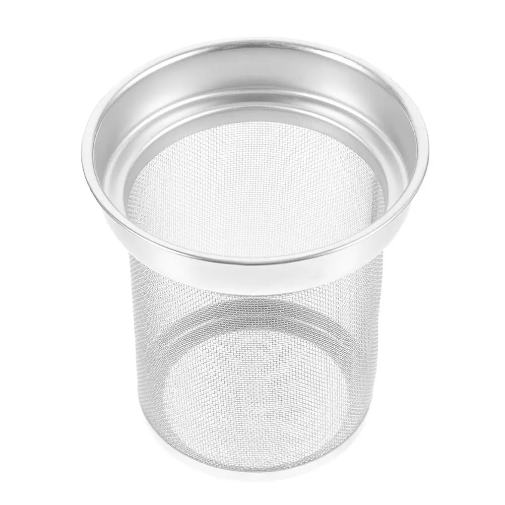 Edelstahl Teekannen Sieb Teesieb für lose Blätter Heimbedarf Silber Filtertopf Ersatzzubehör Metall Image