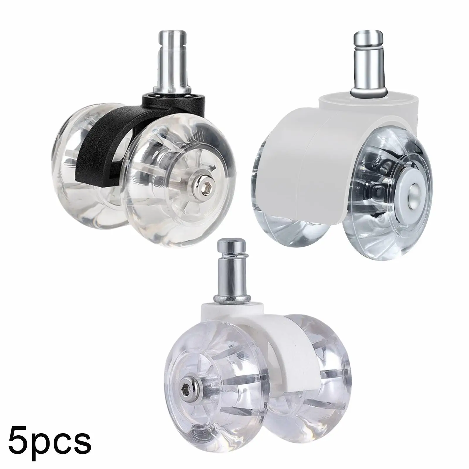 Hochleistungs-Bürostuhl räder 5 Stück 360 drehbare Ersatz stuhl rollen Rollen rad Computer Stuhl rad für Möbel büro Image