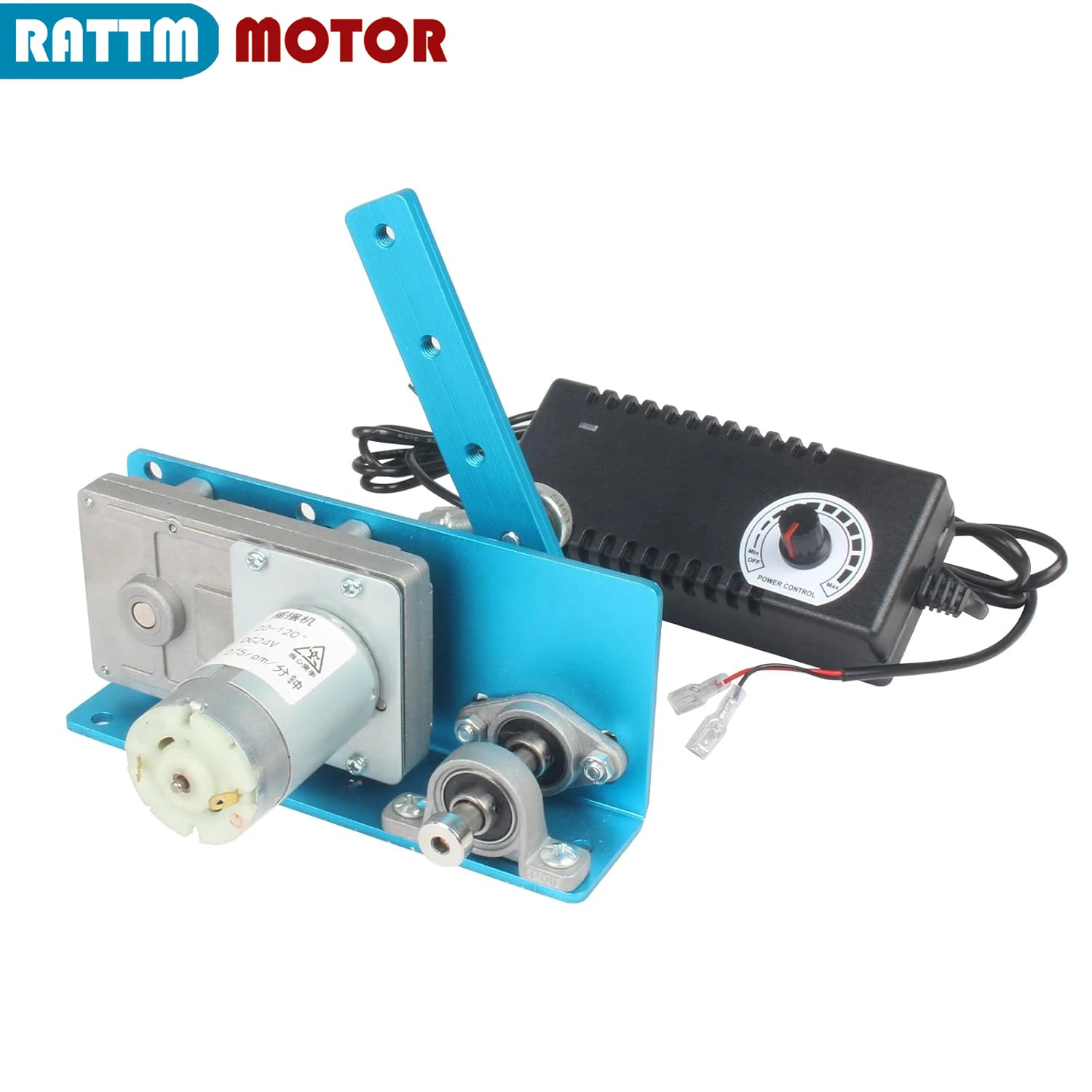 DC 12–24 V Hubkolbenmotor, Linearantrieb, Hub, einstellbare Geschwindigkeit, Schwenkvergrößerung von 20–120 ° Image