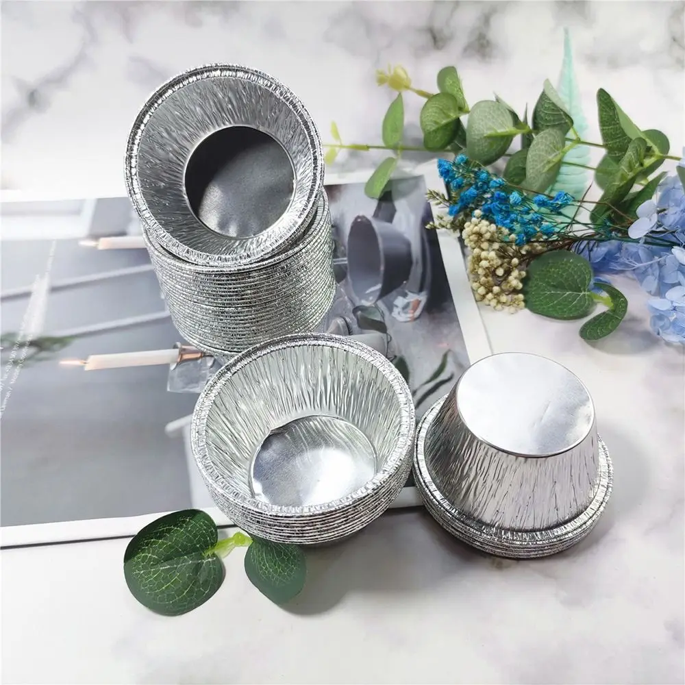 50 stücke folie Cupcake Liner Muffin Back becher Einweg Antihaft folie Muffin Liner Cupcake Wrapper Party Image