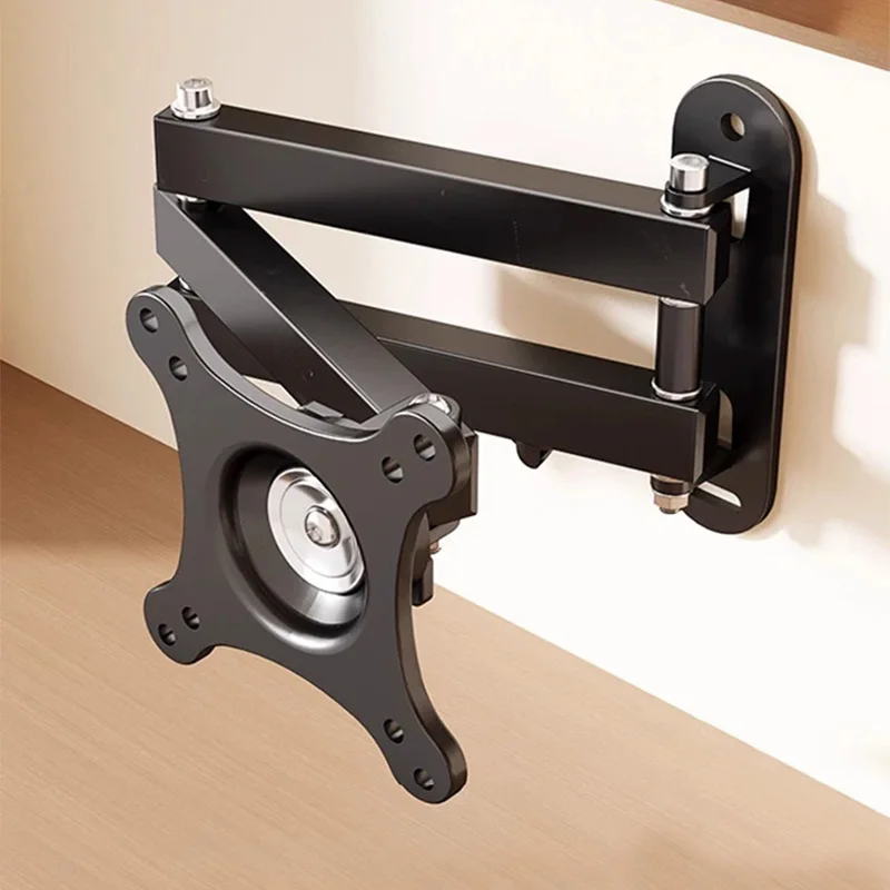 TV-Wandhalterung, voll bewegliche Eck-TV-Halterung für 10-30 Zoll Fernseher, schwenkbar, neigbar, verstellbarer Monitorständer, VESA 100x100mm Image