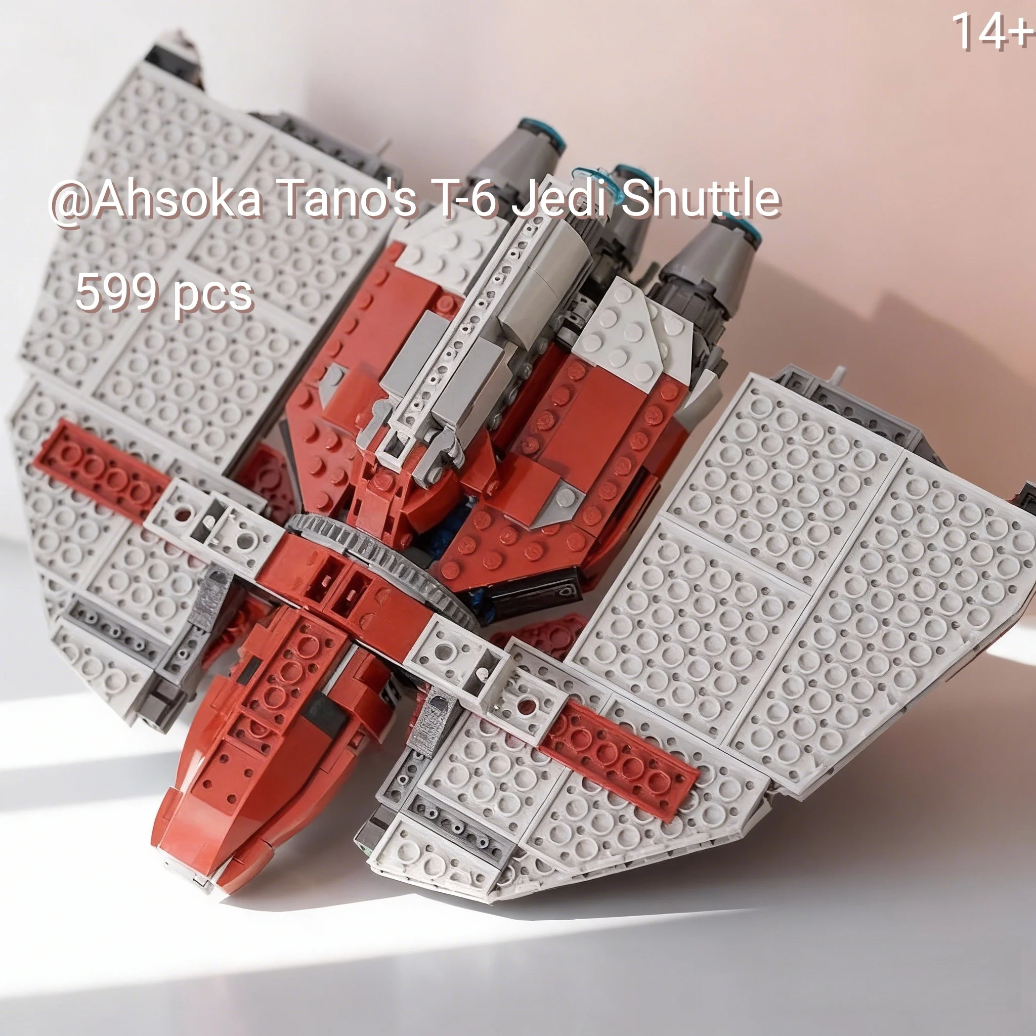 675-teiliges MOC-75362 T-6 Raumschiff-Baustein-Modell, Weltraum-Kampf-Bausteine, Spielzeug für Kinder, Weihnachtsgeschenke, Sammlermodell Image