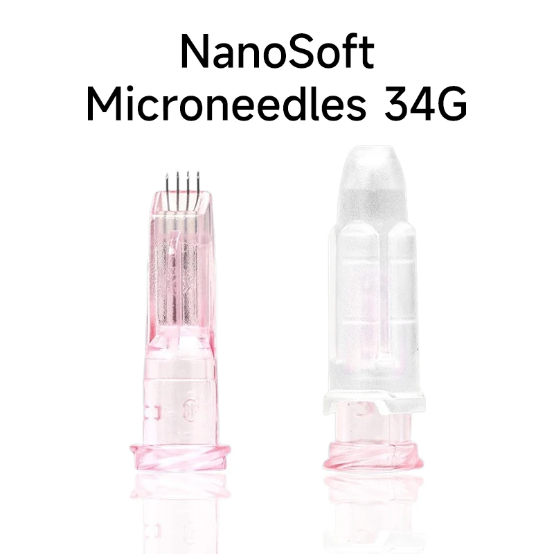 2/5/10/20 Stück Neues Upgrade Microneedling 4Pins 34G 1.0/1.2/1.5 Sterile verpackte schmerzlose Augenlidpflege Nanosoft 4 Pins Multi-Nadel Image