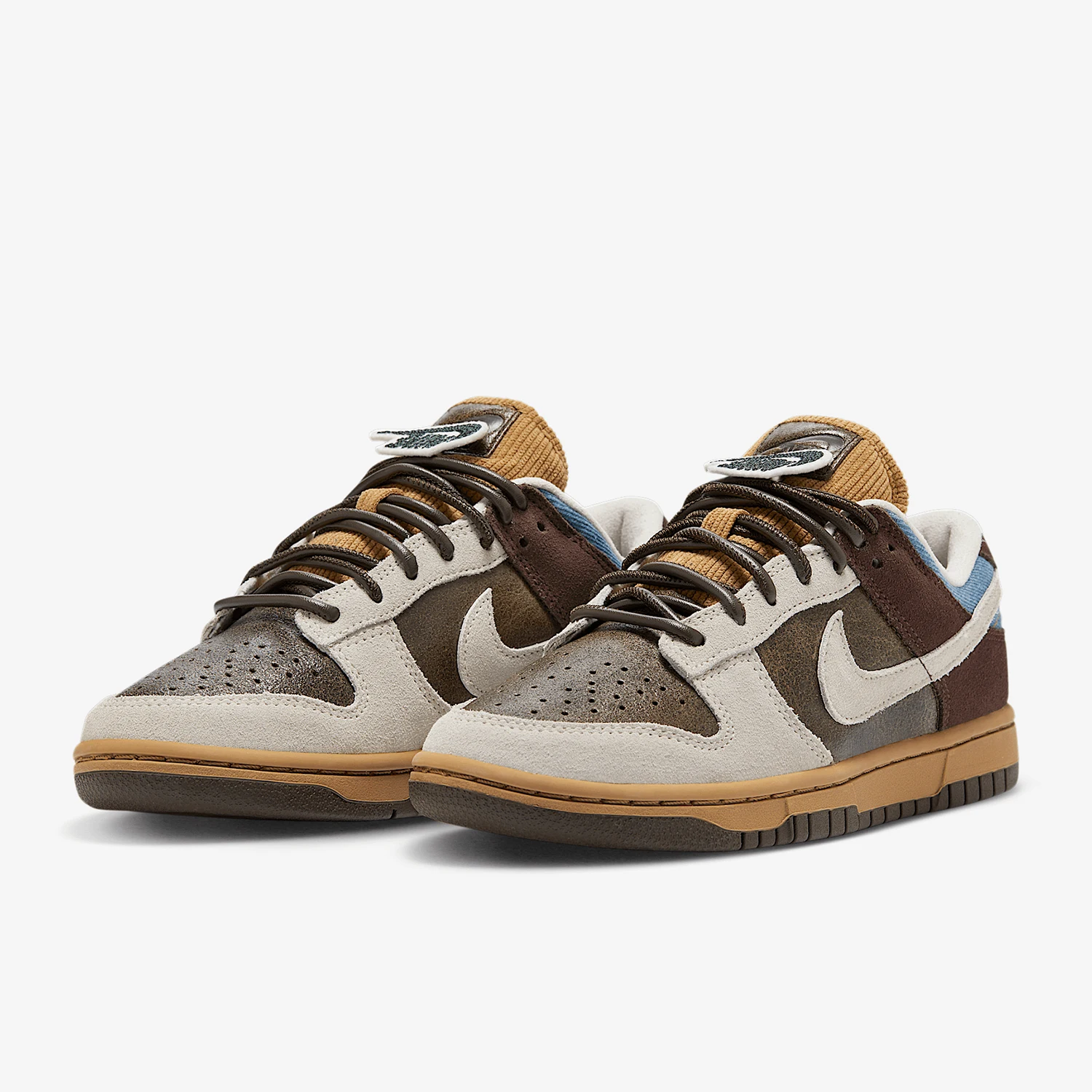Nike Original Dunk Low leichte, lässige, verschleißfeste Retro-Boardschuhe für Damen HQ3459-212 Image