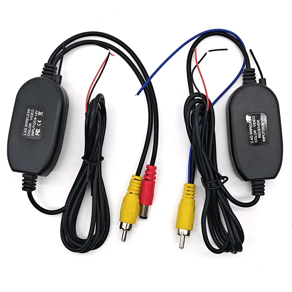 2,4 GHz kabellose Kamera, Videosender und Empfänger für Auto-Rückfahrkamera, Rückfahrkamera und Auto-DVD-Player, Parkmonitor