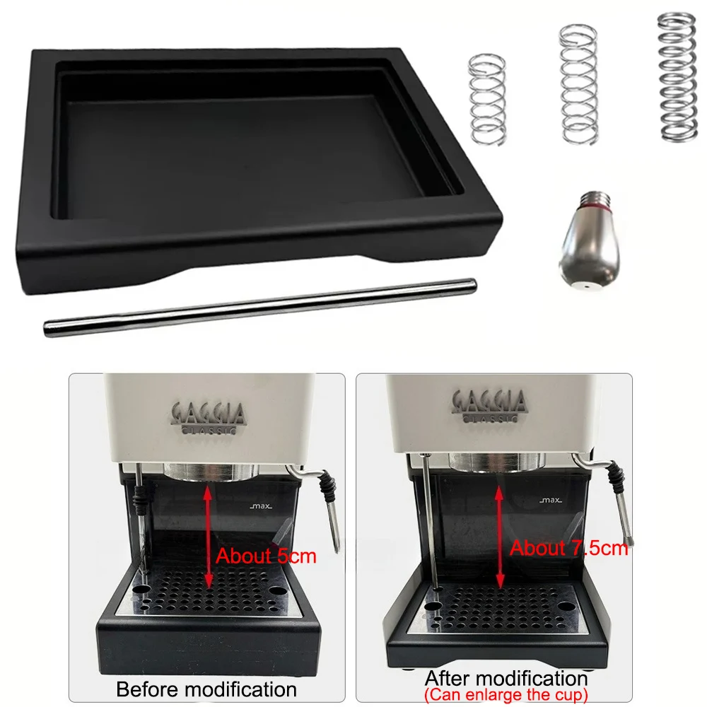 1 Satz Tropfschale Low Profile 6 Bar 9 Bar 12 Bar OPV Feder Kit für Gaggia Classic Pro Kaffeemaschine Teile Zubehör Image