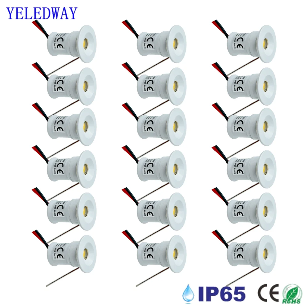 1W IP65 Mini LED-Strahler 12V Dimmbarer Ambiente-Downlight Focos Spot-Lampe für KTV Party Decke Treppe Flur Schrankbeleuchtung