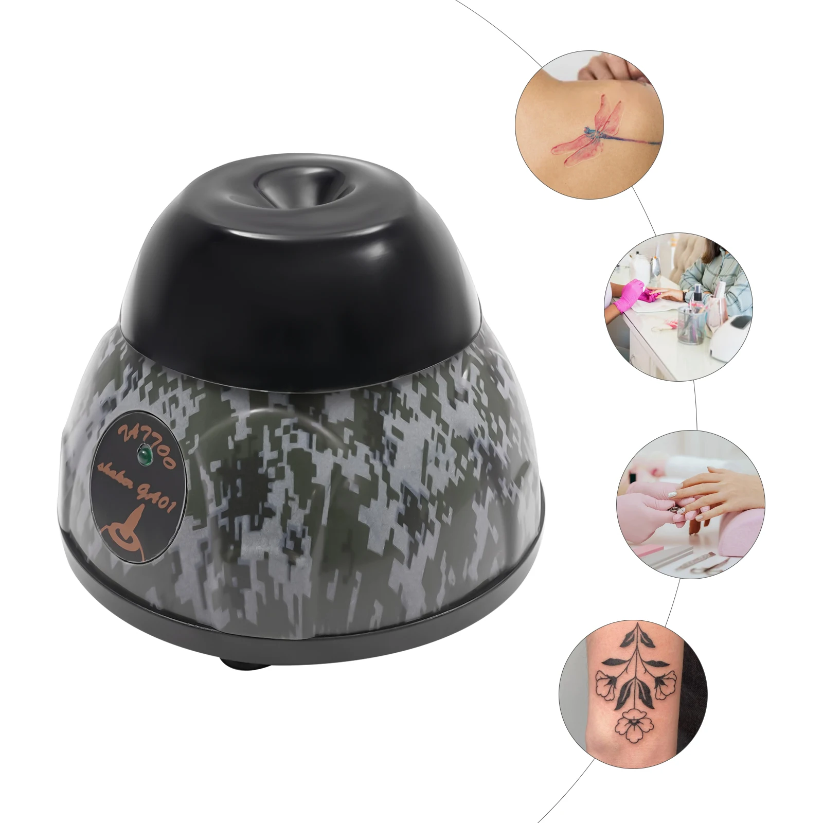 Mini-Vortex-Mixer 5200 U/min Touch-Start Tattoo-Tinte Nagellack Farbmischer Labor-Mini-Wirbelmischer Farbmischer EU-Stecker Image