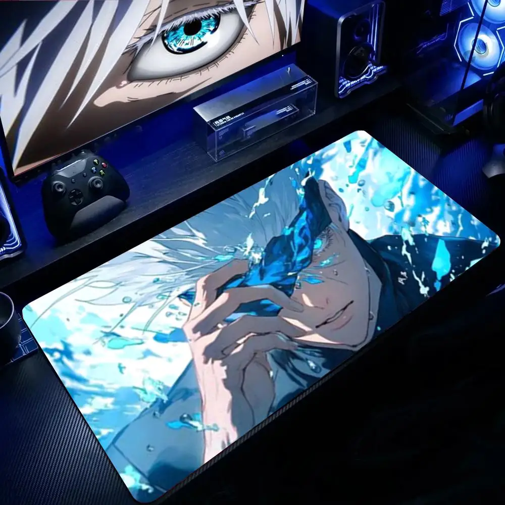 Satoru Gojo Mauspad, großes Gaming-Mauspad, LockEdge, verdickte Tischunterlage für Computer, Tastatur, Schreibtisch Image