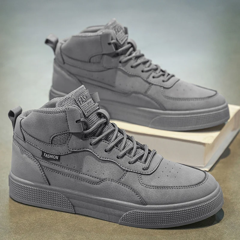 Atmungsaktive Herren-Freizeitschuhe, Skateschuhe, mittelhohe Herrenschuhe, atmungsaktive und vielseitige Sportschuhe, geeignet für alle Anlässe.