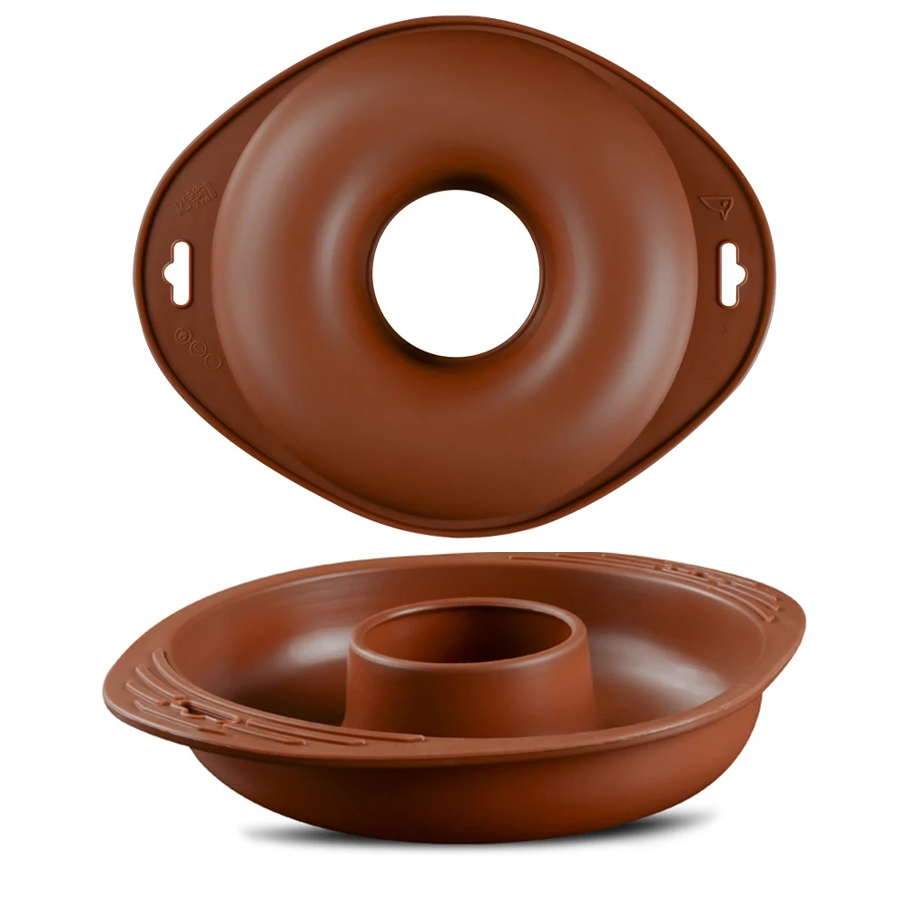 Donuts Form Silikon Kuchenform Große Ring Bagel Backform Image