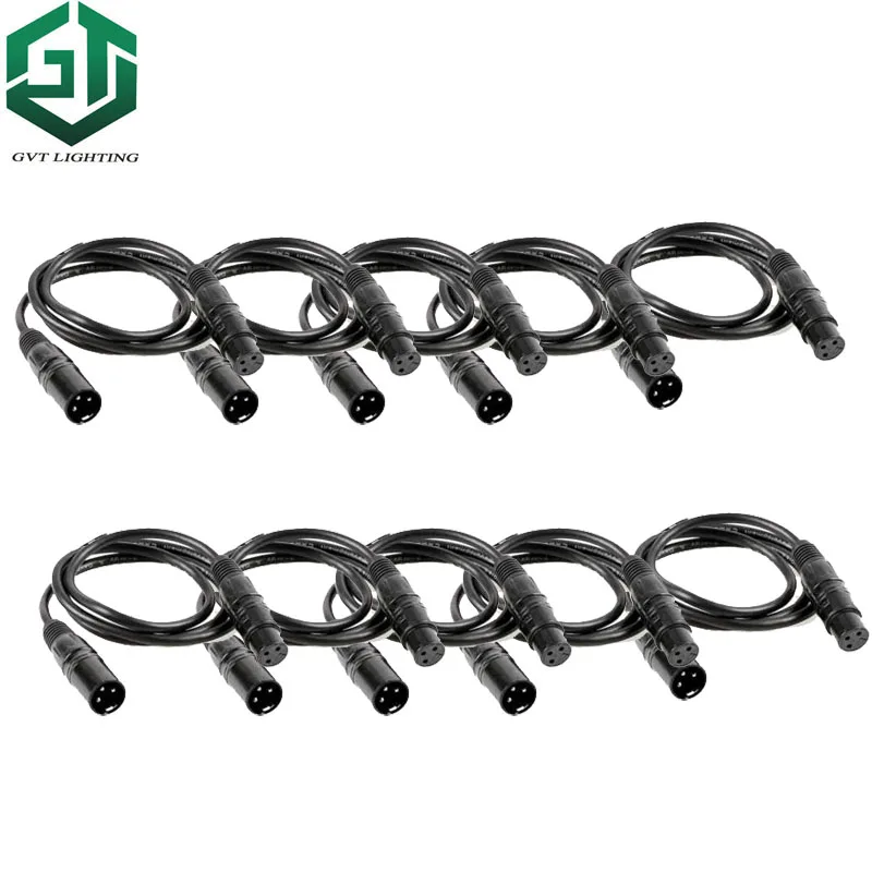 10 teile/los Top qualität 1 meter bühne beleuchtung wirkung dmx kabel 1 m für dmx controller konsole beweglichen kopf par licht laser lichter