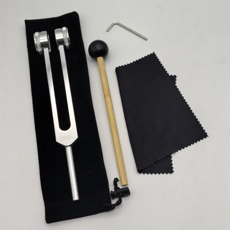 128 Hz Stimmgabel für Yoga, Meditation und Heilung zur Untersuchung des Nervensystems – Stimmgabel für Gesundheit, hält Körper, Geist und Seele in perfekter Harmonie Image