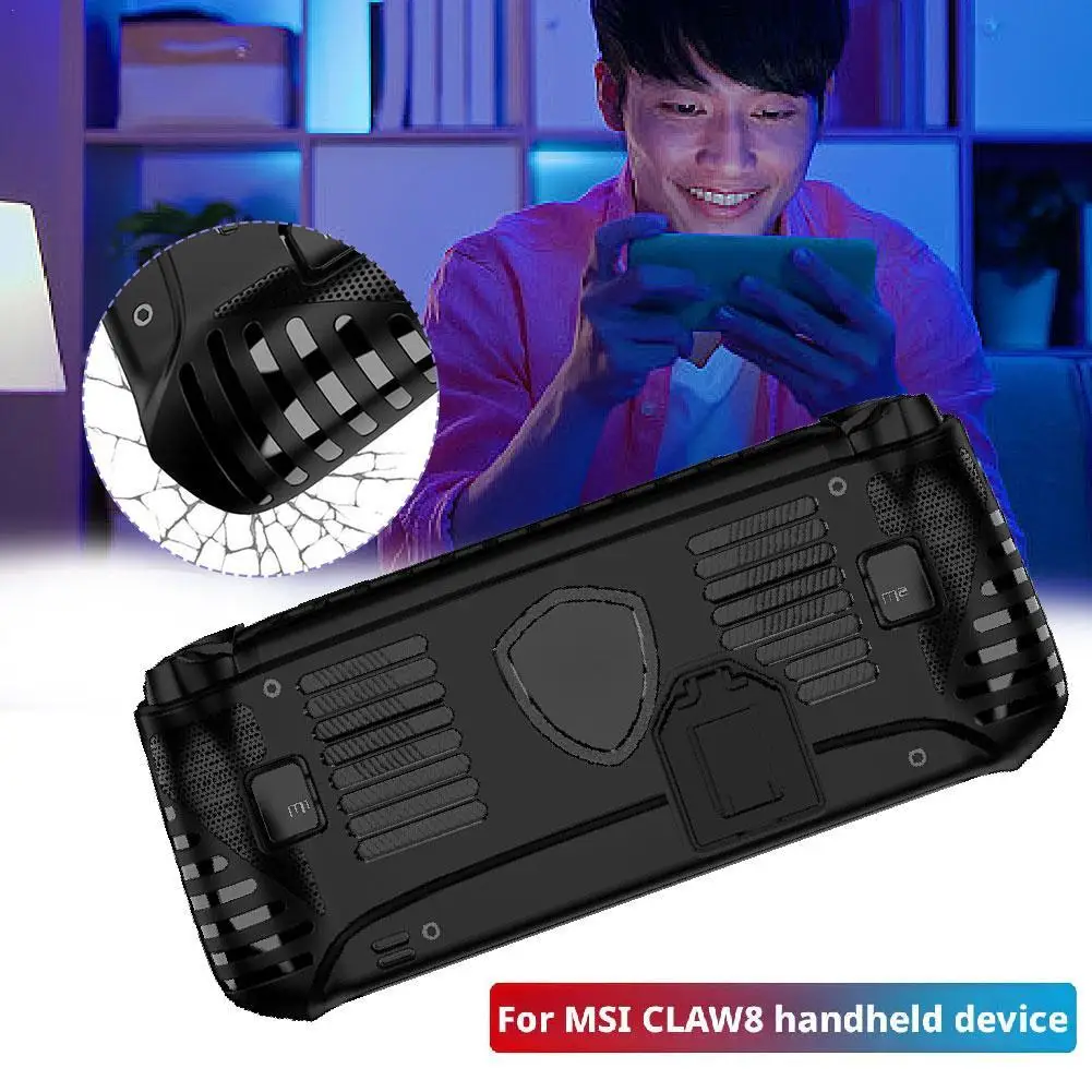 Schutzhülle für MSI Claw 8 AI Handheld-Spielekonsole, weiche TPU-Hülle mit Ständer für MSI Claw 8 AI, kratzfest ﻿ Image