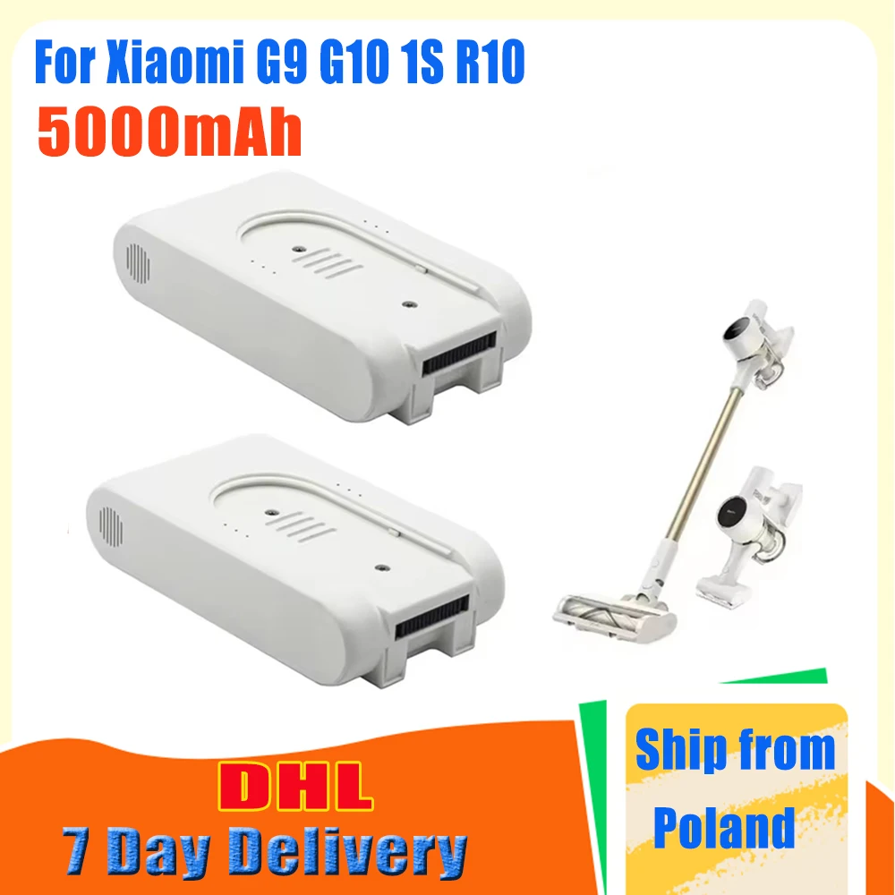 Original 25,2V 5000mAh Wiederaufladbarer Lithium-Ionen-Akku für Xiaomi Mijia Dreame G9 G10 R10 Staubsauger Zubehör Image