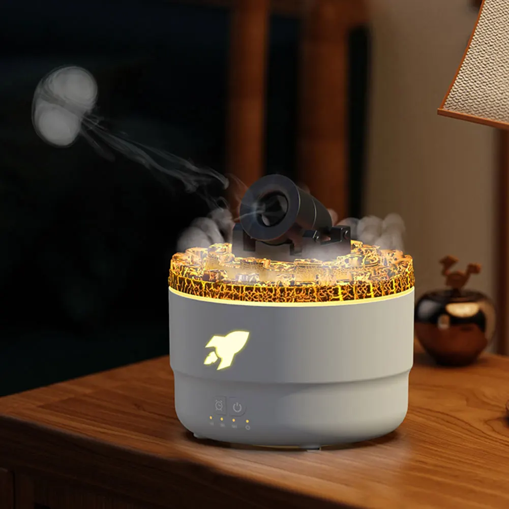 Luftbefeuchter Vulkanische Riss Luftbefeuchter Kanonen Aroma Diffusor Kanone Explosion Turm Aromatherapie Luftbefeuchter für Schlafzimmer Image