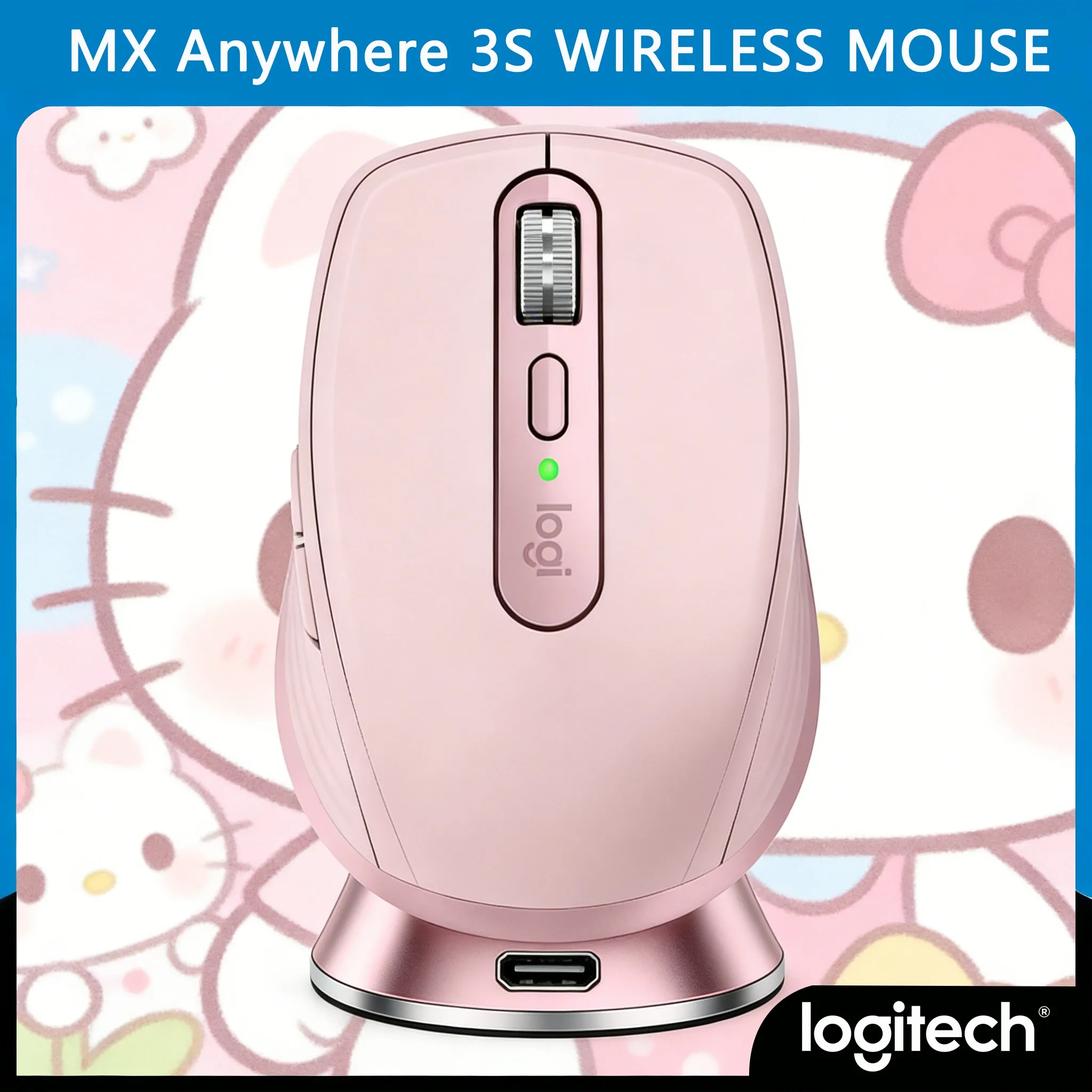 Logitech MX Anywhere 3S /M650 8000DPI Hochpräzise Maus mit Glas-Tracking Bluetooth USB Dual-Modus Image