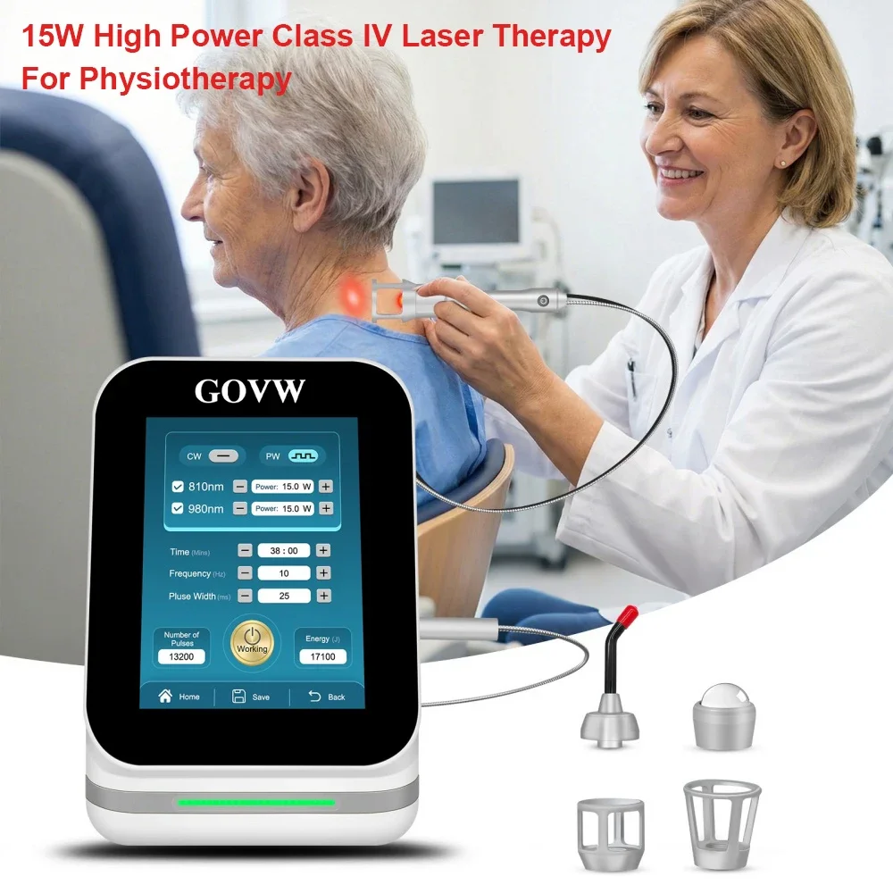 15W Hochintensives Laser-Physiotherapie-System Klasse 4 980nm Infrarot-Behandlungsgerät zur Schmerzlinderung und Wundheilung für Klinische Anwendungen Image