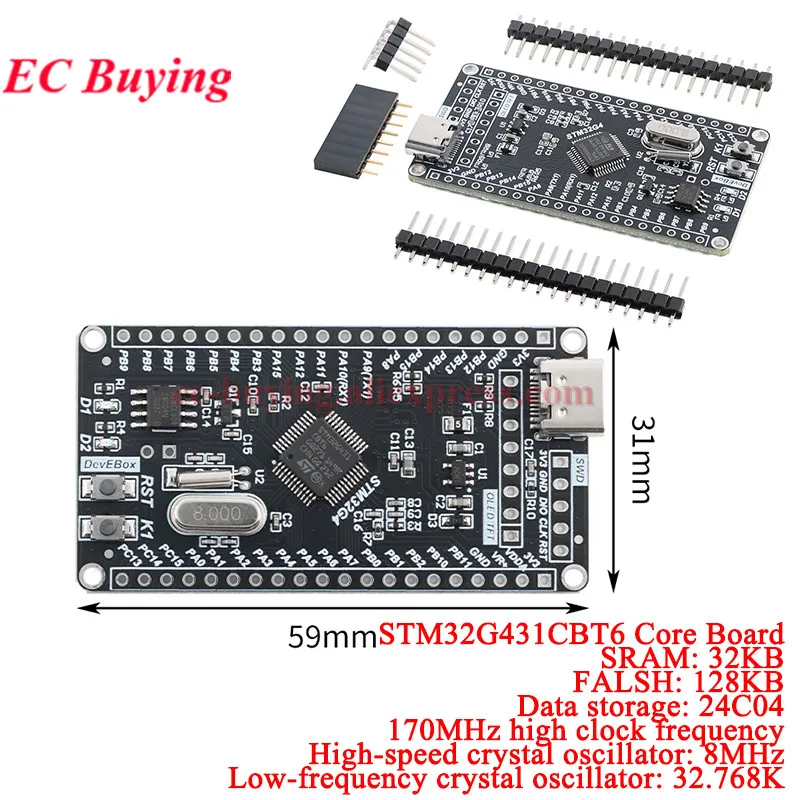 STM32G431CBT6 Mini-Kernsystemplatine G431 STM32G431 STM32 Entwicklungsboard 170MHz ARM Lern-Demo-Modul STM32G431CB Chip Image